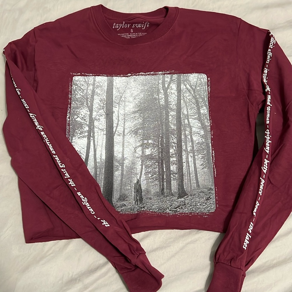 Taylor Swift Folklore Cropped Top